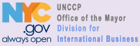 La Divisione per Affari Internazionali, dell'ufficio del Sindaco di New York,  fonte primaria per le aziende che vogliono avviare operazioni e/o uffici a New York. Aiutiamo le aziende con informazioni in diverse aree come struttura legale, visti per il personale, contabilit, spazio per uffici, etc. Aiutiamo alle aziende internazionali indirizzandoli alle aziende non-profit, istituzioni culturali e appropriate agenzie per altre necessit. Aiutiamo, anche, alle aziende straniere che gi operano e sono ormai stabiliti in New York City