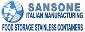 La Nuova Sansone, productor de contenedores para alimentos. Contenedores en acero inoxidable para aceite, vino, miel, Contenedores para la industria Quimica,... Buscamos distribuidores en todo el Mundo...