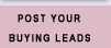 Post your industrial buying leads FOR FREE and receive direct quotes from qualified Italian suppliers, Asian manufacturers, USA and or Latin America producers