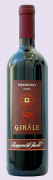 "Giràle" Primitivo I.G.T. "Salento" Red wine Grapes: Primitivo 100% Grapes are taken in wine-cellar by small cart. After pressing, the product is put in inox steel-container where it undergoes the fermentation in red wine for 15-16 days to check of temperature, (25°C). After, the fermentation is completed in inox steel tank of 150 hl. Alchol 13,00% vol. Gastronomic: It’s valuable wine for roasts and game, it is good with matured cheeses and the smoked