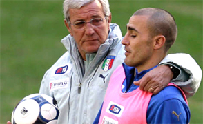 Marcello Lippi (and Fabio Cannavaro) an AIAC member of the Italian soccer school become a Champion with our Coaches, let us manage your soccer team form beginners, young, girs and professional players, the Italian football soccer school to the world thanks to WBN and AIAC - the Italian football soccer association of coaches - the Italian football soccer school offers to the international players and teams the World Champions technical and tactical training to the USA soccer teams, Canada soccer players, UAE soccer league, Saudi Arabia teams, Australia teams and soccer players. We offer also customized training for soccer lovers as begineers camps, young soccer camps, girls football soccer training and professional Italian soccer Coaches for your team, our Italian soccer school offers the most prestige and winner Football Soccer coach camps and training in the world ready to coach in your country and become a Champion in your league