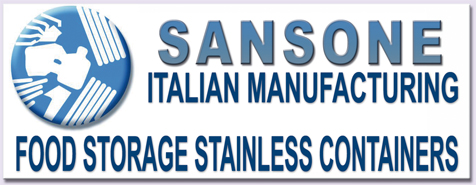 La Nuova Sansone, the Italian stainless steel containers manufacturing co, wine storage containers, food storage containers and chemical storage containers to support the USA, Canada, Japan and worldwide storage industries...